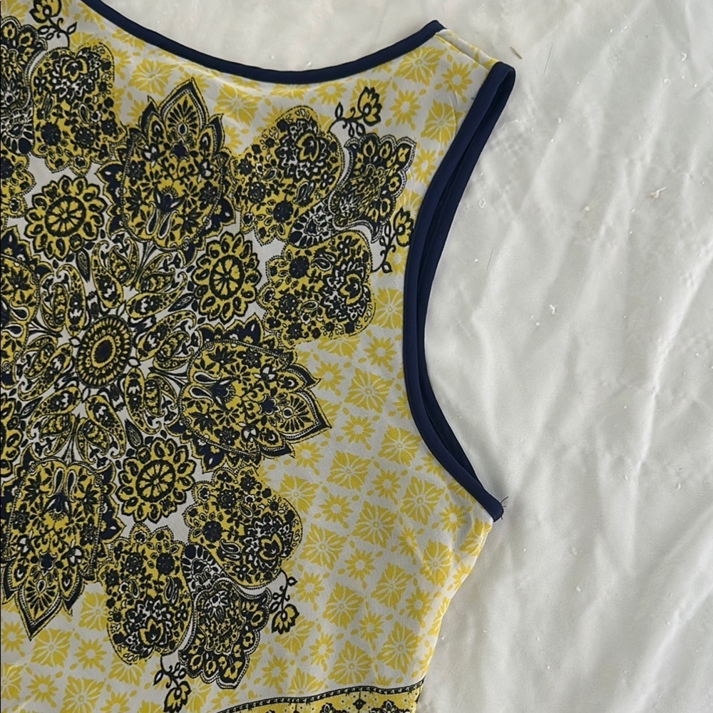 Iz Byer Blue and Yellow Tank Top Vibrant and Stylish - Picture 9 of 16